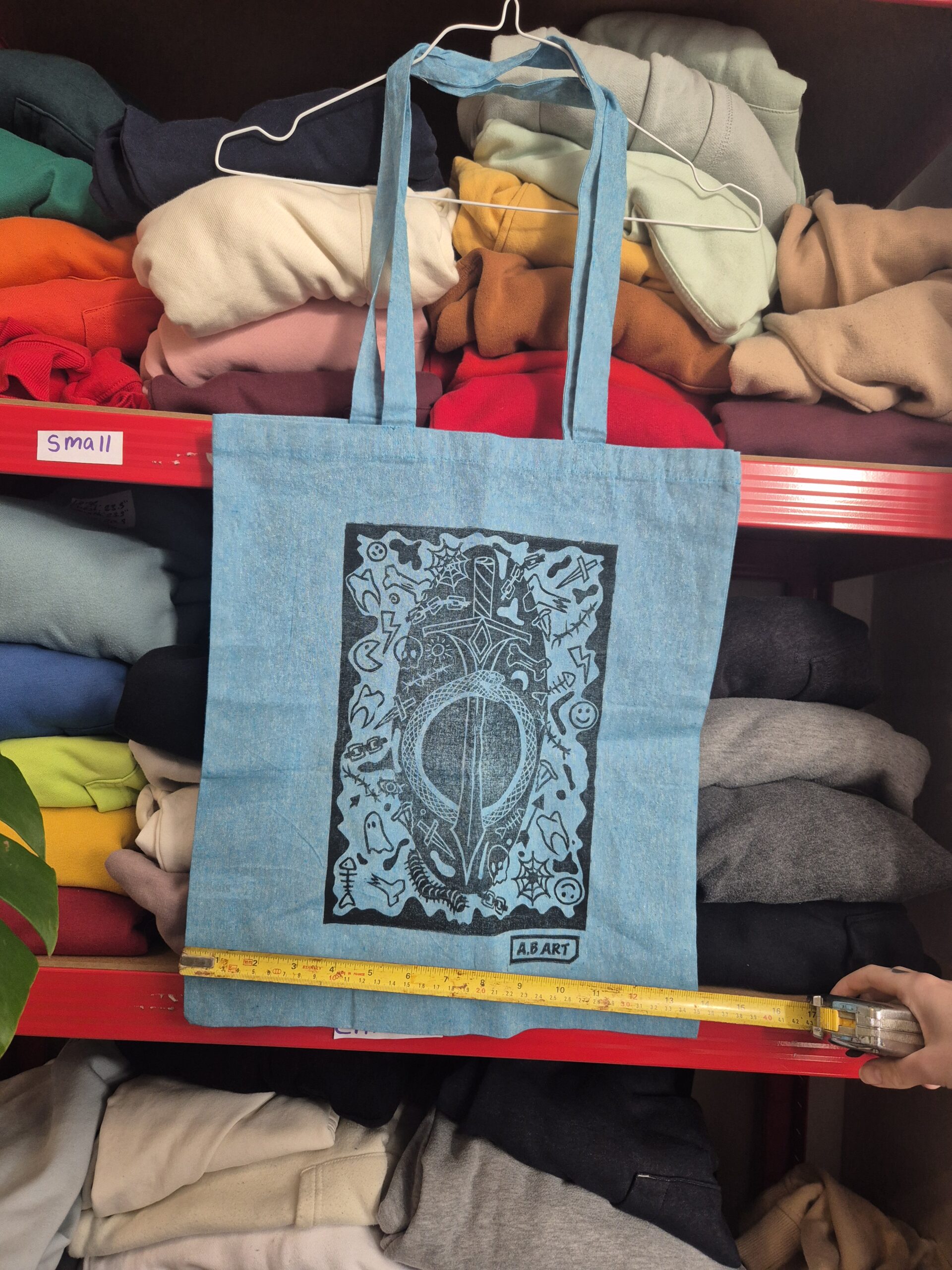 Blue Ouroborus Tote Bag - Image 4