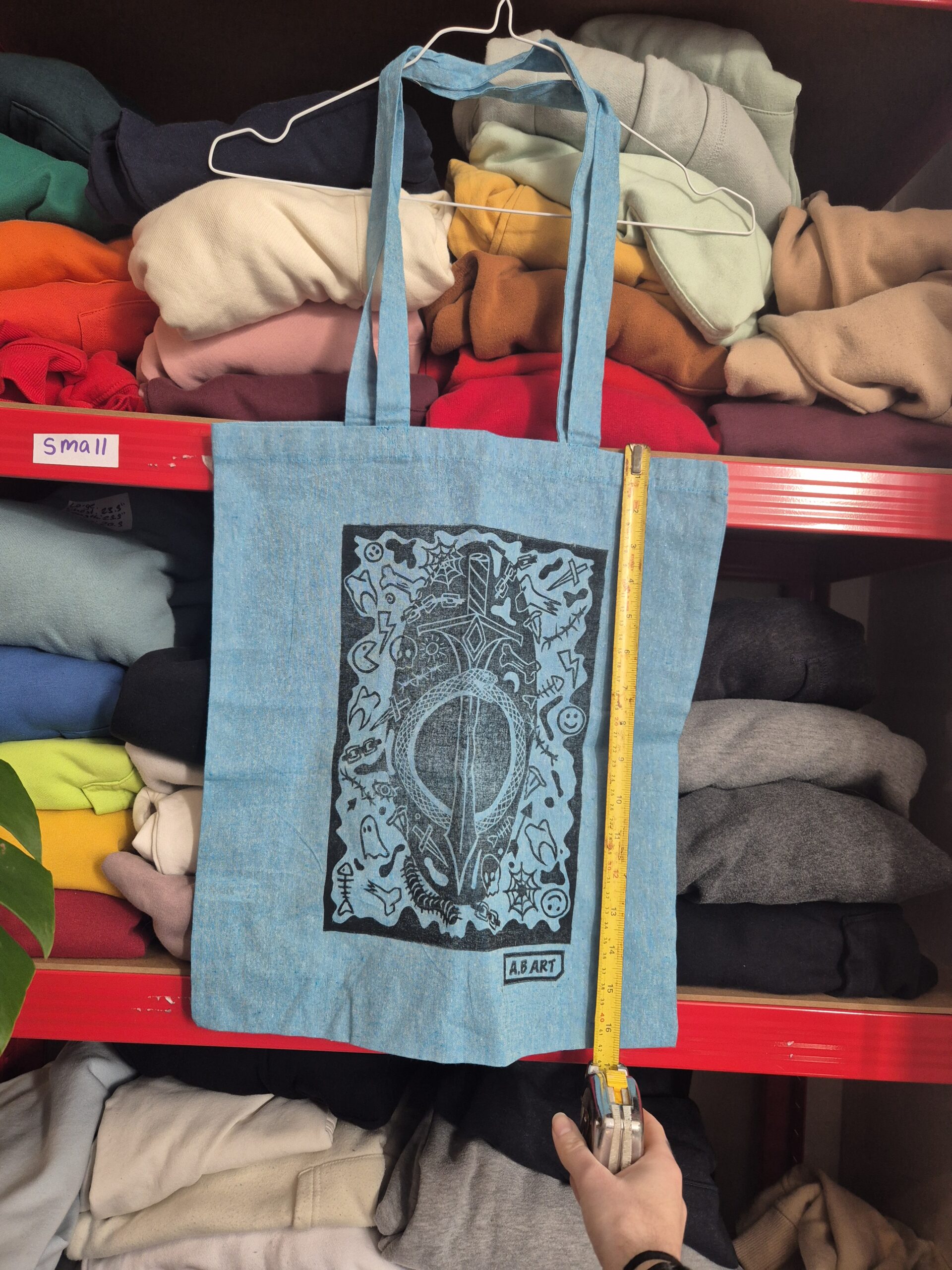 Blue Ouroborus Tote Bag - Image 5