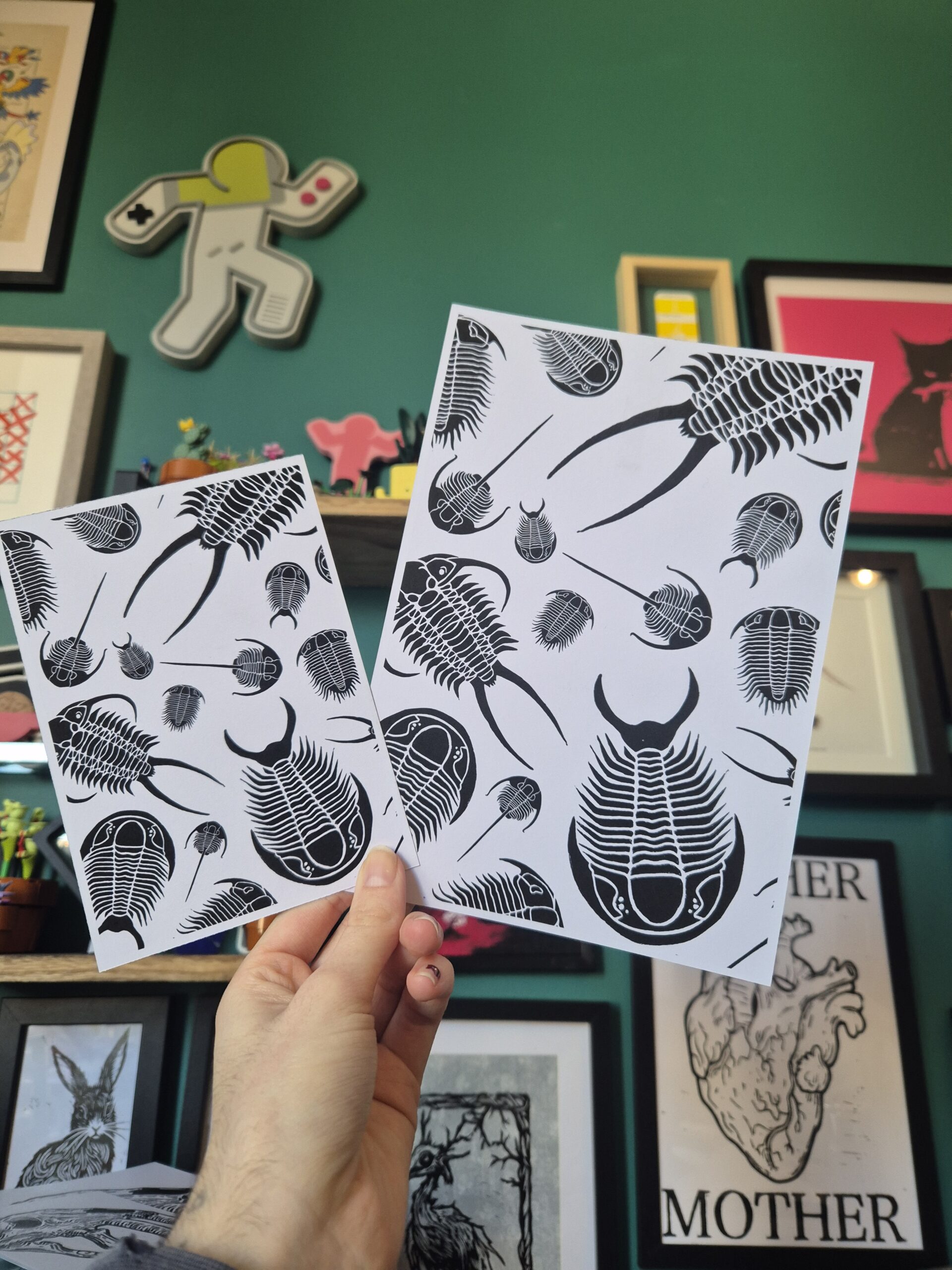 A5 or A6 Trilobite Postcard
