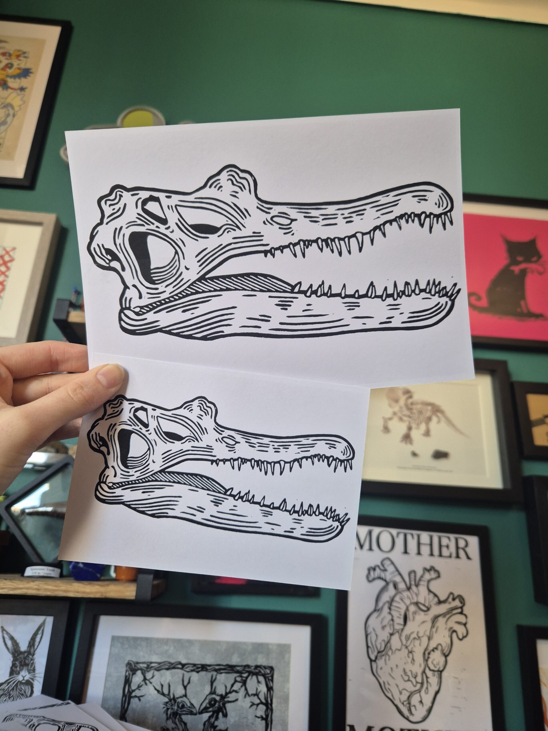 A5 or A6 Spinosaurus Postcard