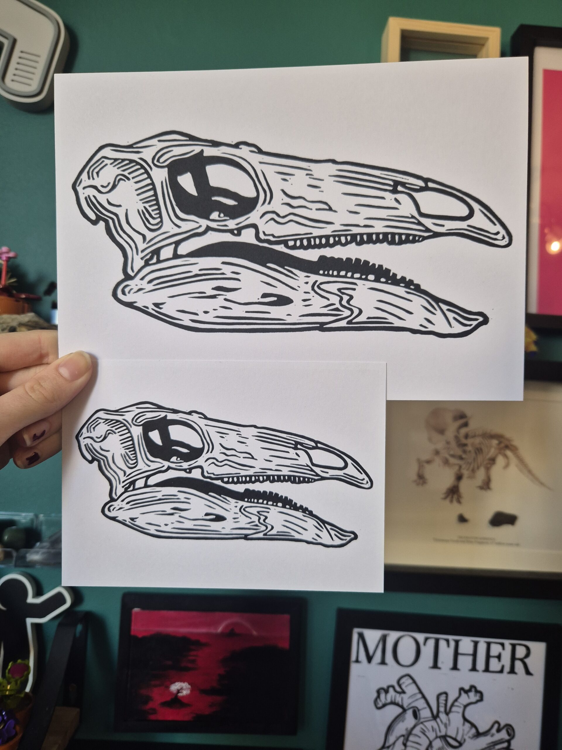A5 or A6 Stegosaurus Postcard