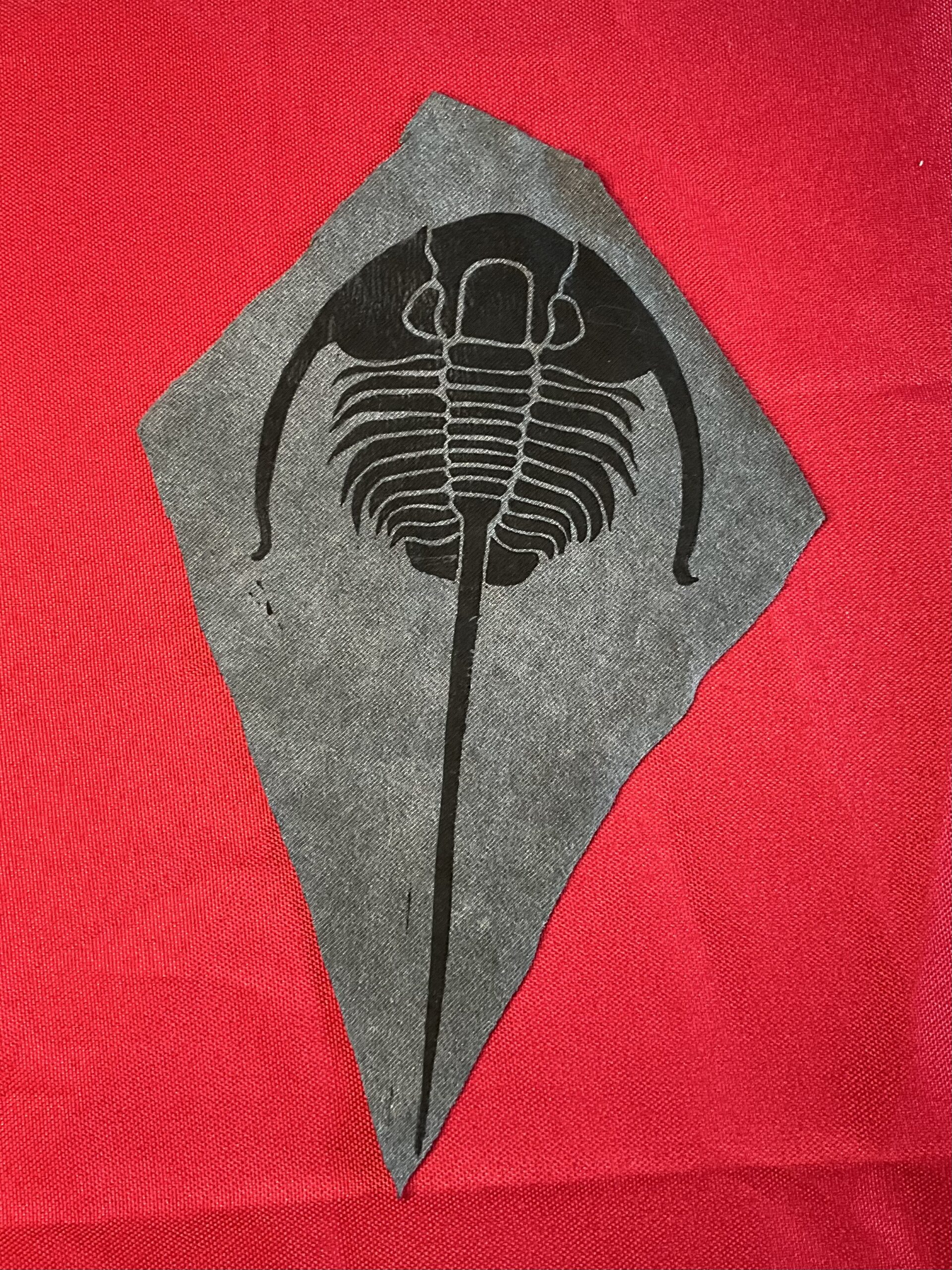 Grey Black Trilobite Patch – B-Grade