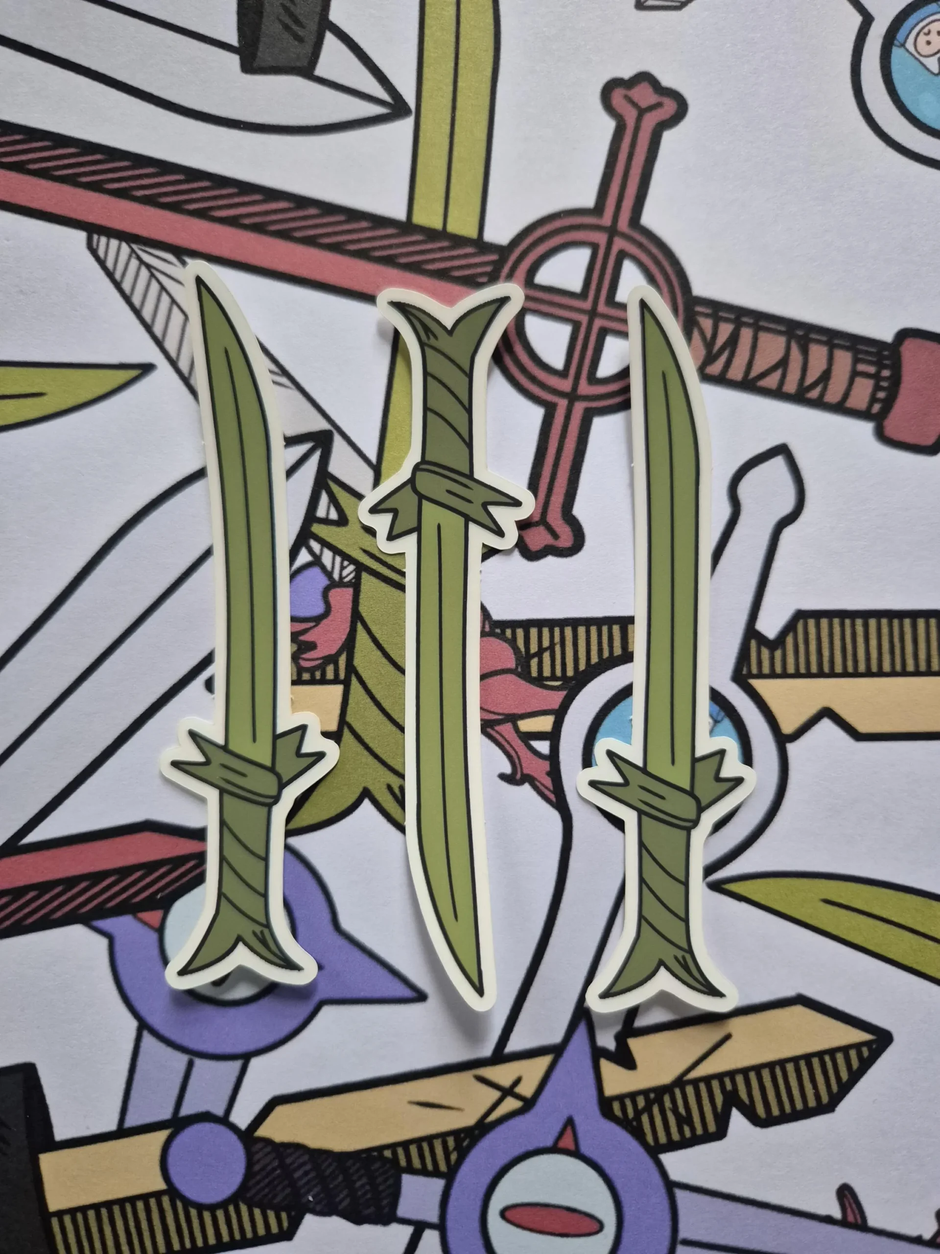 Grass Sword Vinyl Sticker Packs