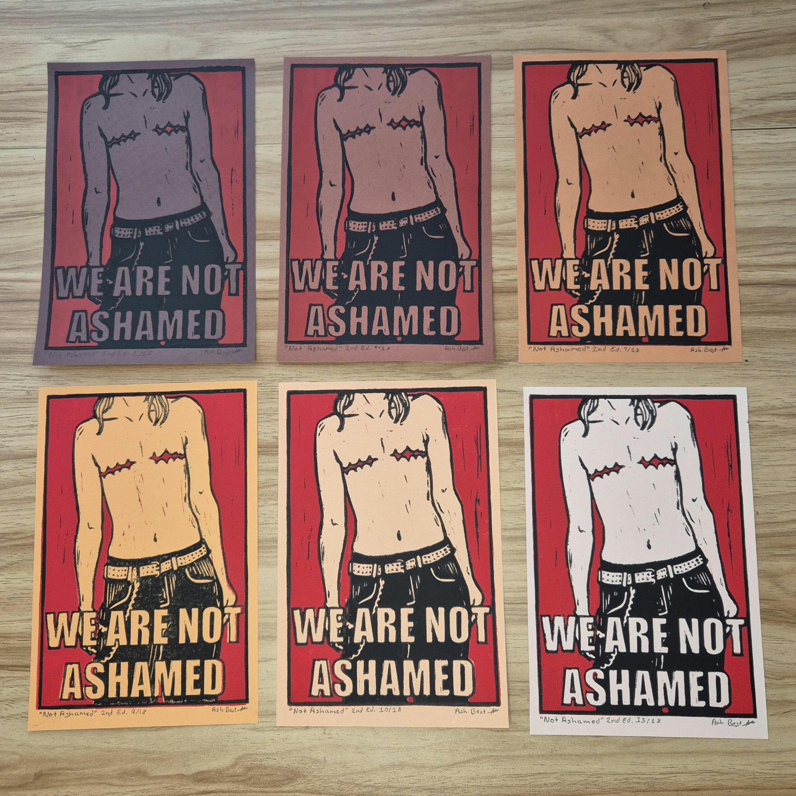 A5 ‘Not Ashamed’ Print – Trans Pride Print
