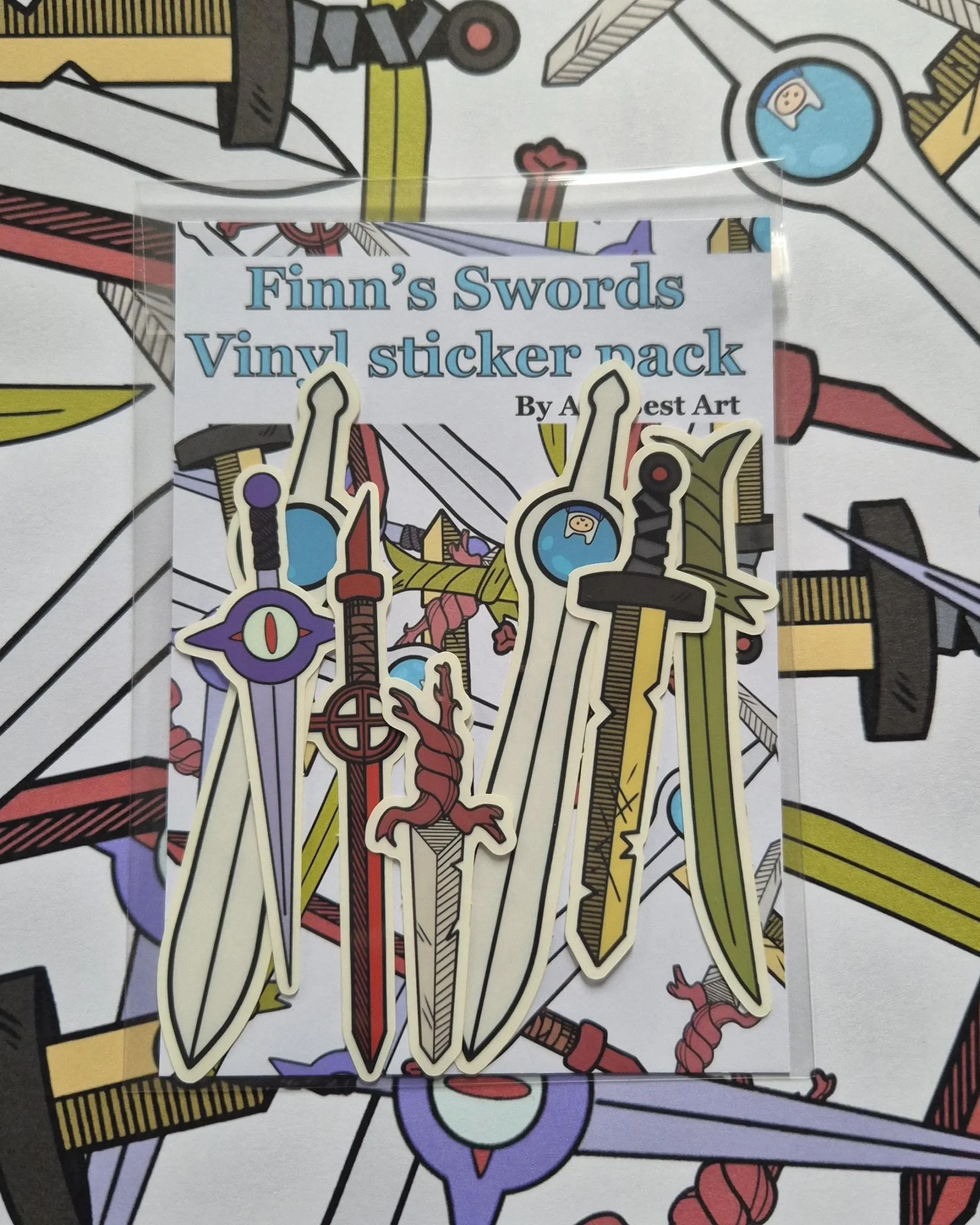 Finn Sword Vinyl Sticker Packs