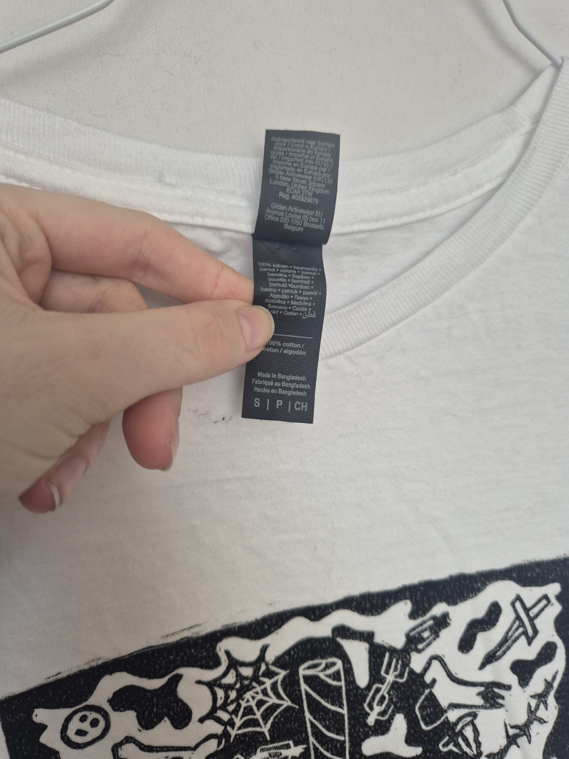 White Oroborus T-Shirt - Size Small - B-grade - Image 4