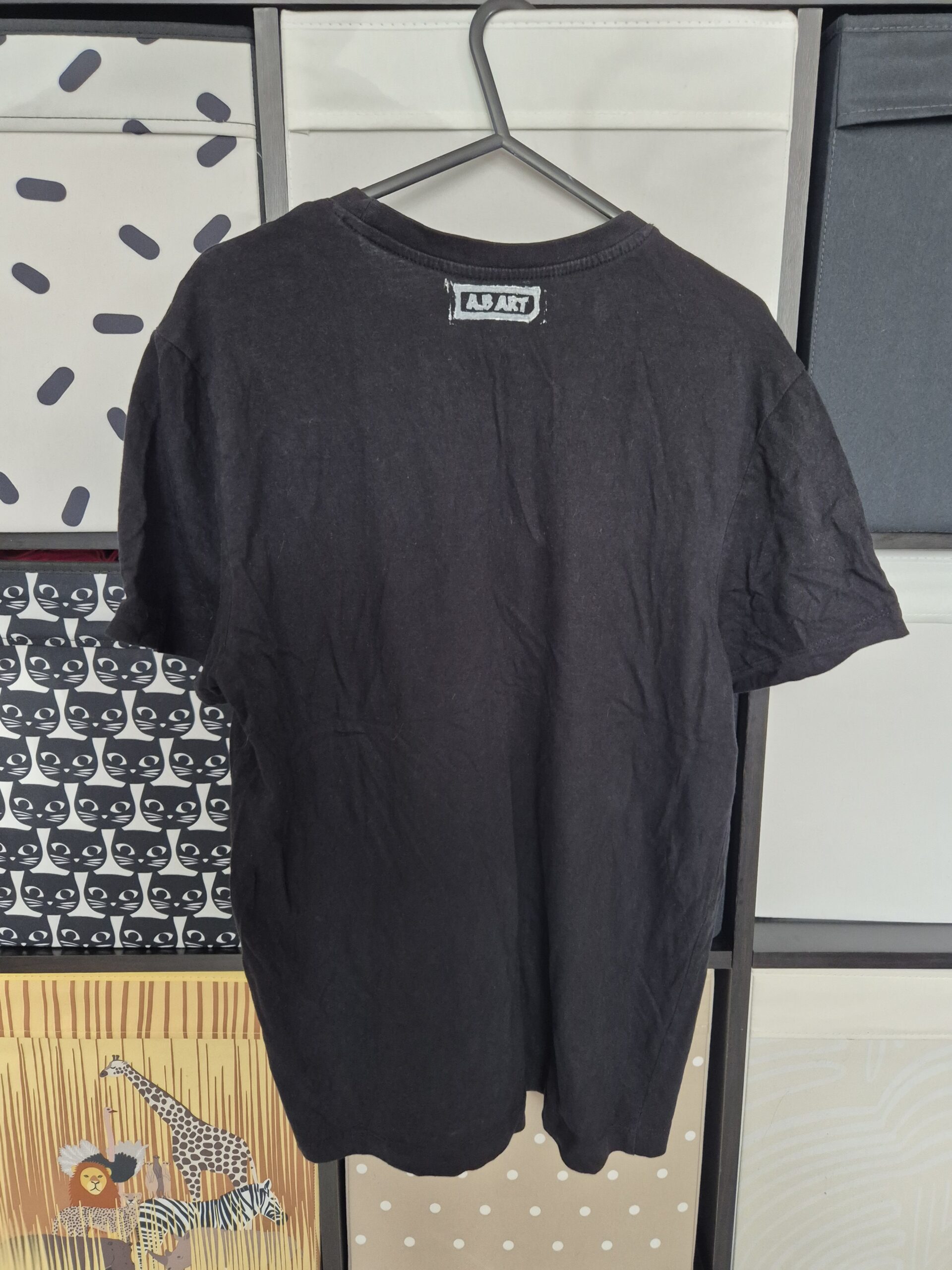 Black Yutyrannus Upcycled T-Shirt - Size Small - Image 5